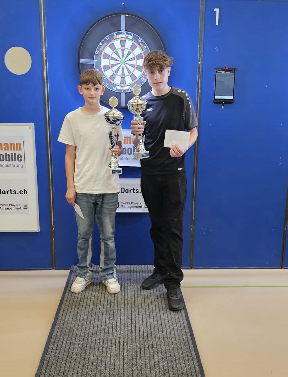 Gelterkinden Open 2024 - Junioren: Sieger Nik Hürbin und Finalist Matthis Greef